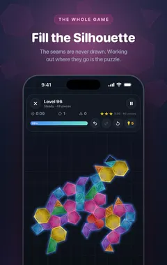 Magnetic Blocks completed mosaic puzzle