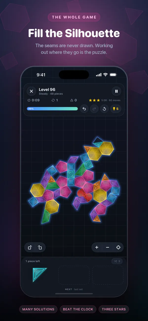 Magnetic Blocks completed mosaic puzzle