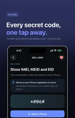 Secret Codes code detail with Open in Phone button