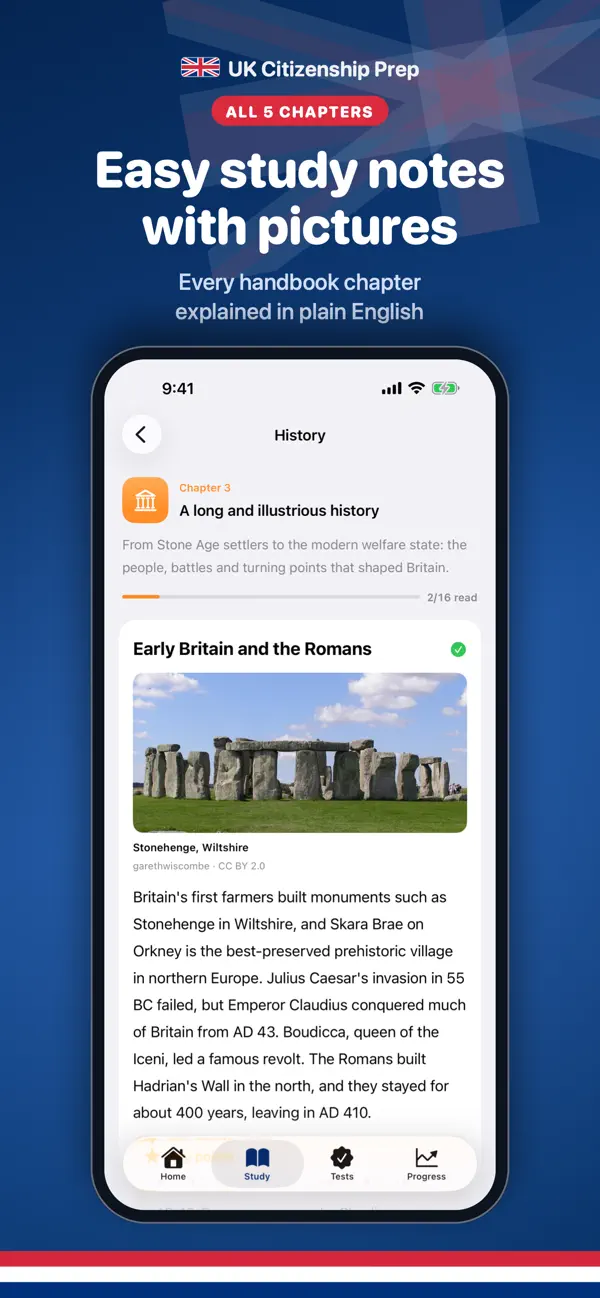 UK Test Prep study notes covering the official handbook chapters