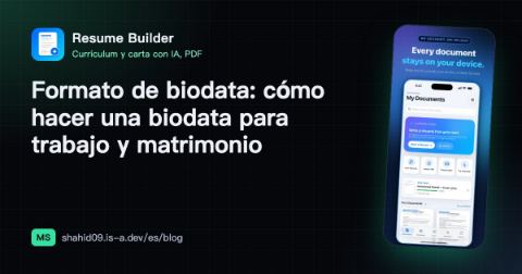 Formato de biodata: cómo hacer una biodata para trabajo y matrimonio