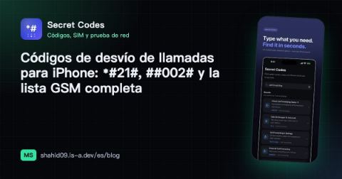 Códigos de desvío de llamadas para iPhone: *#21#, ##002# y la lista GSM completa