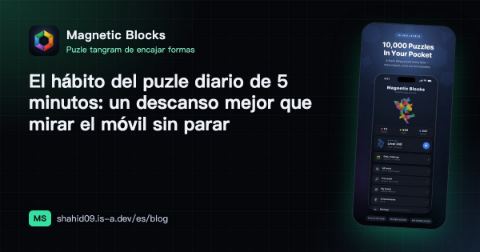 El hábito del puzle diario de 5 minutos: un descanso mejor que mirar el móvil sin parar