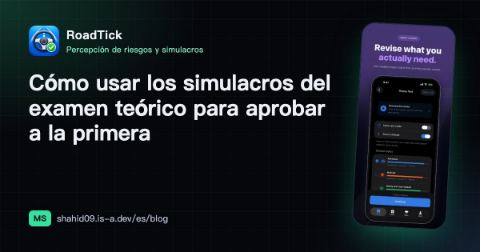 Cómo usar los simulacros del examen teórico para aprobar a la primera