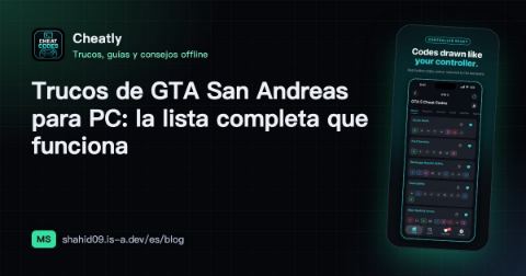 Trucos de GTA San Andreas para PC: la lista completa que funciona