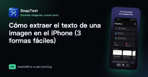 Cómo extraer el texto de una imagen en el iPhone (3 formas fáciles)