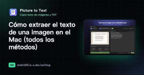 Cómo extraer el texto de una imagen en el Mac (todos los métodos)