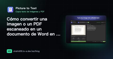 Cómo convertir una imagen o un PDF escaneado en un documento de Word en el Mac