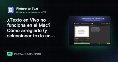 ¿Texto en Vivo no funciona en el Mac? Cómo arreglarlo (y seleccionar texto en cualquier imagen)