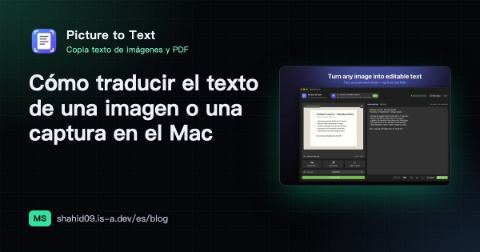 Cómo traducir el texto de una imagen o una captura en el Mac