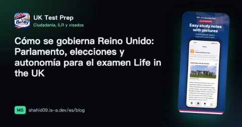 Cómo se gobierna Reino Unido: Parlamento, elecciones y autonomía para el examen Life in the UK